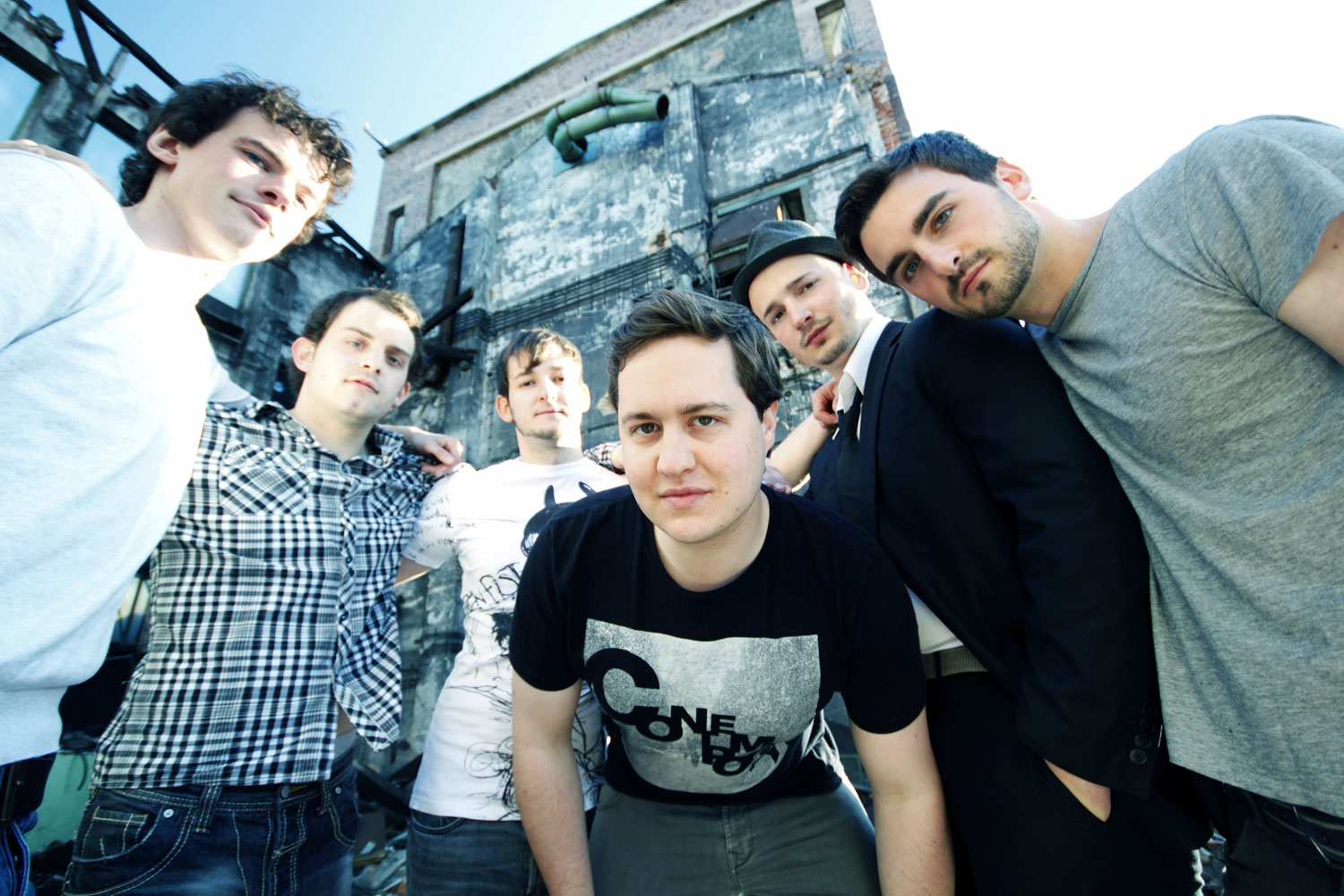 Die Band Jo Rudy aus Gießen: Alex Ströher, Fabian Hohl, Christoph Neu, Matthias Rehbein, Thomas Flemmer und Mathias Neu